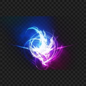Download Blue & Purple Explosion Ball Effect PNG