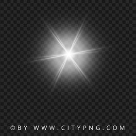 Star Lens Flare White Effect Transparent Background