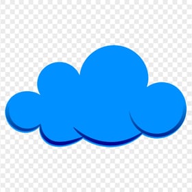 Blue Illustration Cloud Cartoon PNG