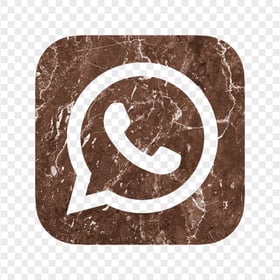 HD Brown & White Whatsapp Wa Whats App Square Logo Icon PNG