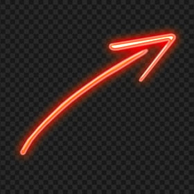 HD Red Neon Line Arrow PNG