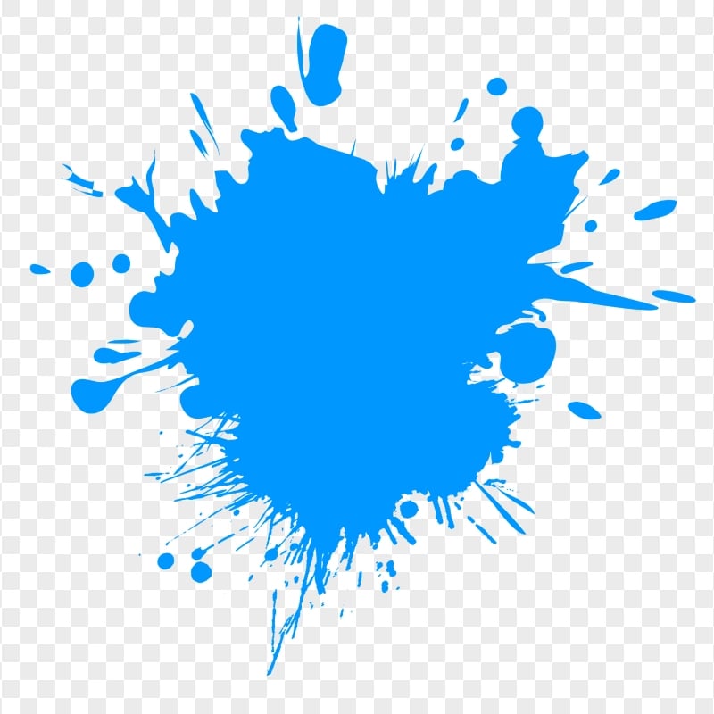 Blue Color Paint Splash HD Transparent PNG | Citypng