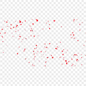 HD Red Paper Confetti Party Celebration PNG