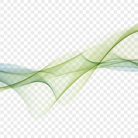Green Wave Lines Abstract Download PNG