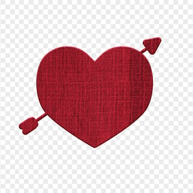 Embroidery Red Heart Valentine Love FREE PNG