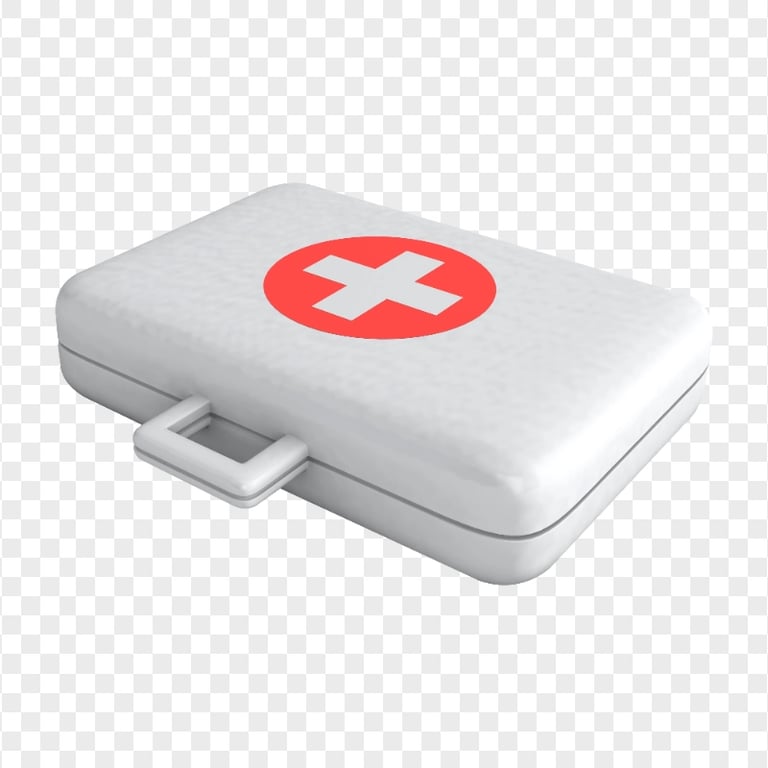 White Illustration Emergency First Aid Bag Icon