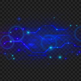 HD Blue Glowing Circuit Board Abstract PNG