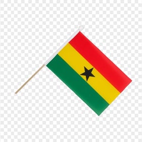 HD Ghana Paper Small Flag Pole PNG