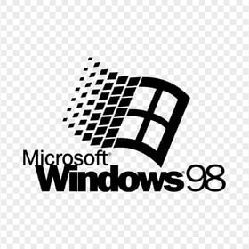 Microsoft Windows 98 Black Logo PNG
