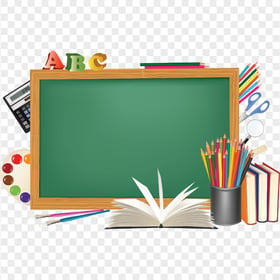 Chalkboard Blackboard School Supplies Illustration