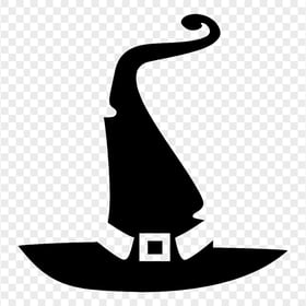 HD Halloween Witch Hat Silhouette Black PNG