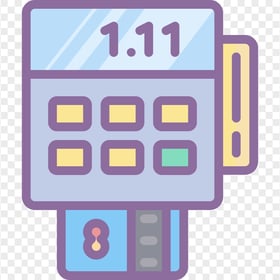 HD Aesthetic POS Card Payment System Icon PNG