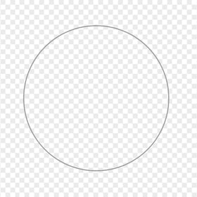 Circle Gray Line Border PNG