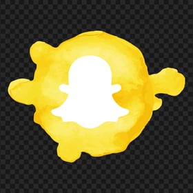 HD Snapchat Watercolor Art Icon PNG Image