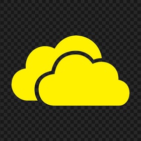 HD Yellow Storage Host Clouds Icon PNG