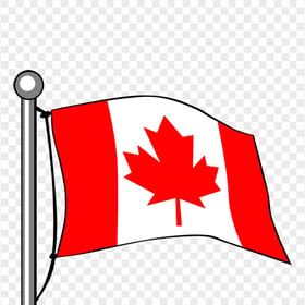 Clipart Canada Flagpole HD PNG