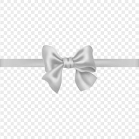 HD Silver Gray Gift Ribbon bow Transparent PNG