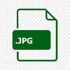 JPG Image File Green Icon PNG