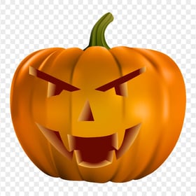 Smiling Halloween Pumpkin Illustration Happy Face