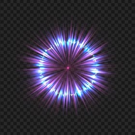 HD Blue And Purple Circle Light Energy Effect PNG