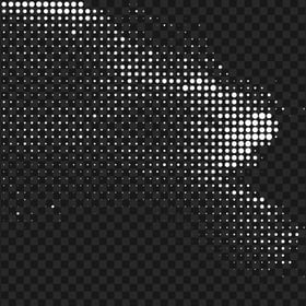 HD White Halftone Abstract Background PNG