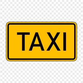 Black & Yellow Taxi Service Transport Sign Logo PNG