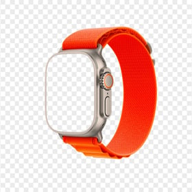 FREE Orange Apple Watch Ultra Mockup PNG