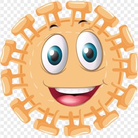 Animated Happy Emoticon Coronavirus Illustration