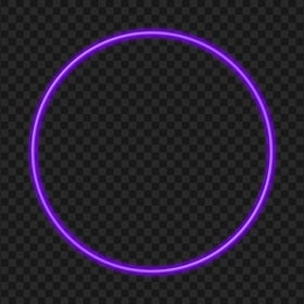 Purple Neon Glowing Circle HD PNG
