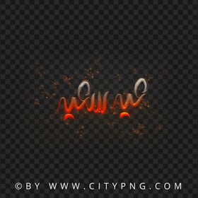 HD Happy Eid Fire Sparks Calligraphy عيد سعيد PNG
