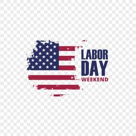 Vector Labor Day Weekend With USA Flag