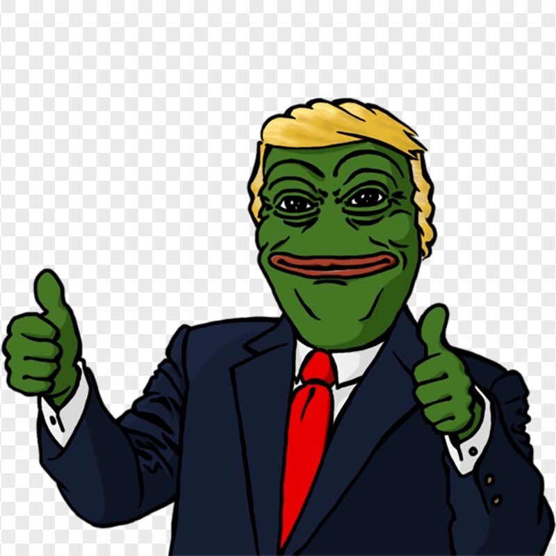 Trump Pepe Frog Hands Thumbs Up Signs