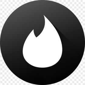 Android Black Round Tinder Logo Symbol