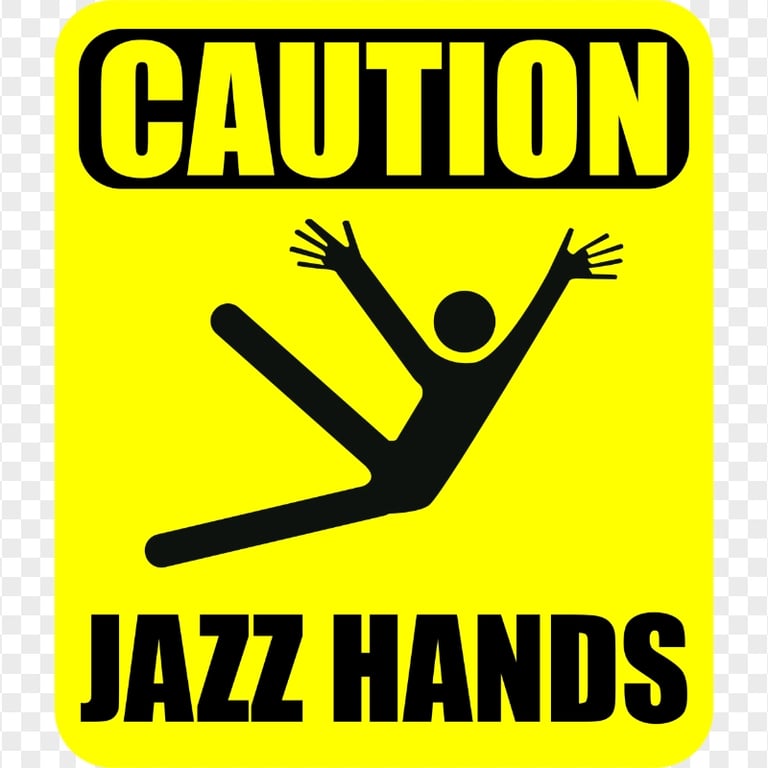 Warning Jazz Hazard Safety Sign Symbol Caution