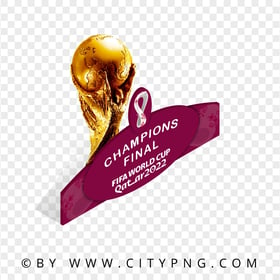 Qatar World Cup 2022 Final Champions Illustration PNG