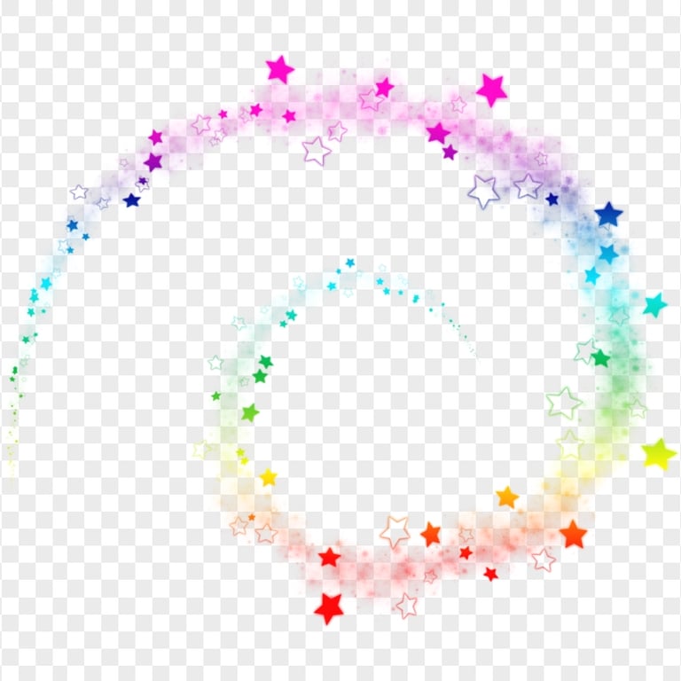 Spiral Lines Stars Sparkle Rainbow Colors