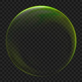 Green Bubble Circle Transparent Background