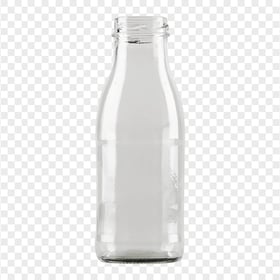 HD Water Milk Liquid Glass Bottle PNG