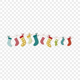 Christmas Decorative Hanging Socks FREE PNG