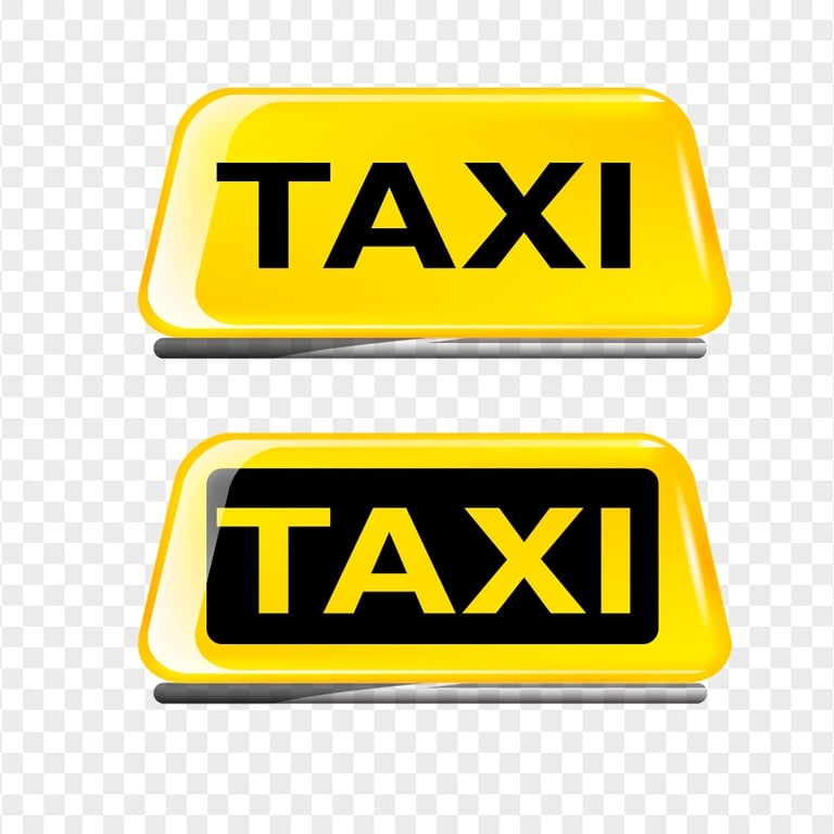 Two Taxi Logos Signs PNG | Citypng