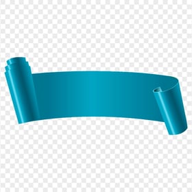 Blue Curved Banner Ribbon HD PNG