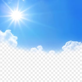 Transparent HD Blue Sky Sunshine Background