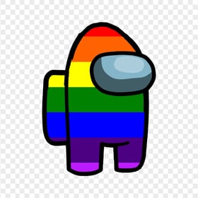 HD Rainbow Among Us Character PNG