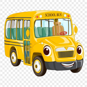 Cartoon Yellow School Bus