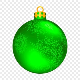 Christmas Green Bauble Ball HD PNG