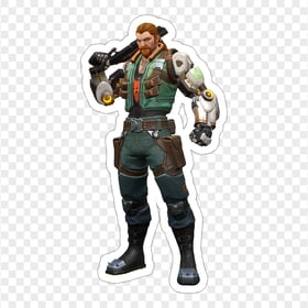 HD Standing Breach Valorant Agent Character Stickers PNG