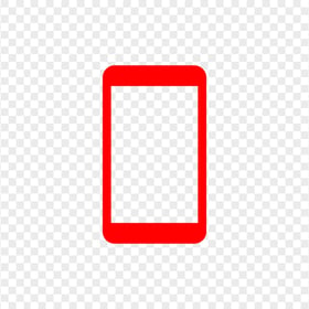 HD Red Modern Smartphone Icon Transparent PNG