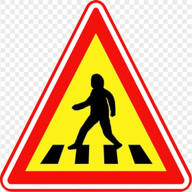 Pedestrian Crossing Road Sign Driving Traffic