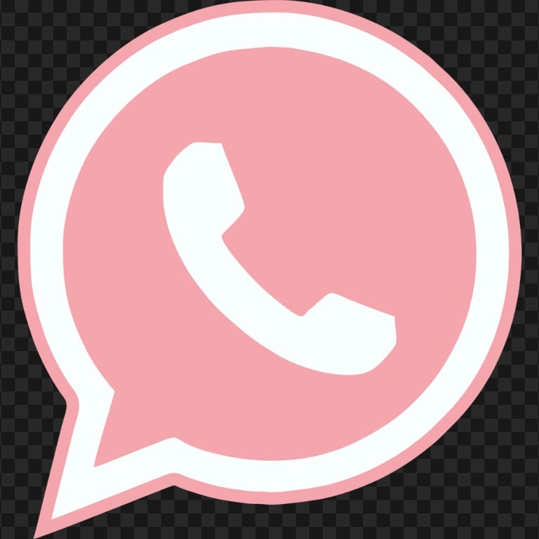 HD Flat Pink Whatsapp Wa Symbol Logo Icon PNG Citypng