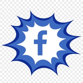 Comic Style Facebook Fb Icon Logo Clipart